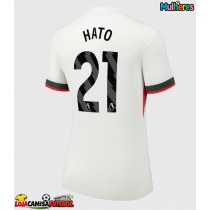 Camisa de Futebol Chelsea Jorrel Hato #21 Equipamento Secundário Mulheres 2025-26 Manga Curta